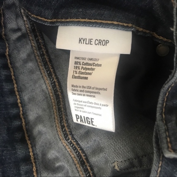 PAIGE Kylie crop jeans. 29. Boy jeans light jean - Picture 4 of 6